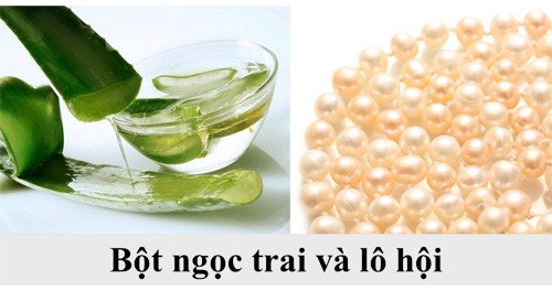 Tổng hợp các cách làm đẹp da với bột ngọc trai Bạch Hồng Đơn 10 Bột Ngọc Trai Và Lá Lô Hội Xóa Vết Da Cháy Nắng