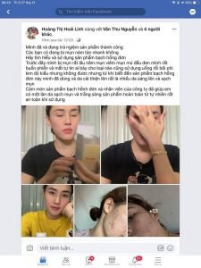 Bạn Linh ở Nghệ An điều trị hiệu quả tận gốc mụn viêm, mụn bọc, mụn ẩn, mụn đầu đen, thâm mụn, rỗ... lâu năm 13 Cảm nhận của Linh sau điều trị rỗ, mụn viêm, mụn bọc, thâm...